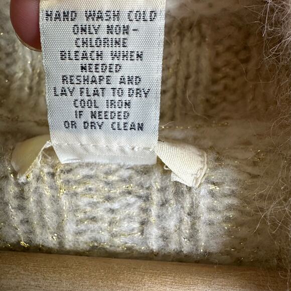 Sleeping on Snow Anthro Womens size Small Cardigan Bolero Angora Wool Sweater - Picture 8 of 9